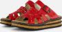 Rieker Elegante Comfortabele Sandalette Bruin Gesp Multicolor - Thumbnail 9