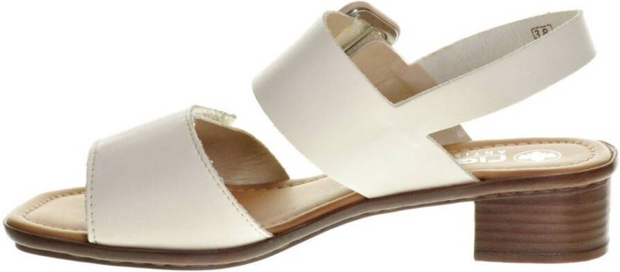 Rieker Sandalen Wit Leder