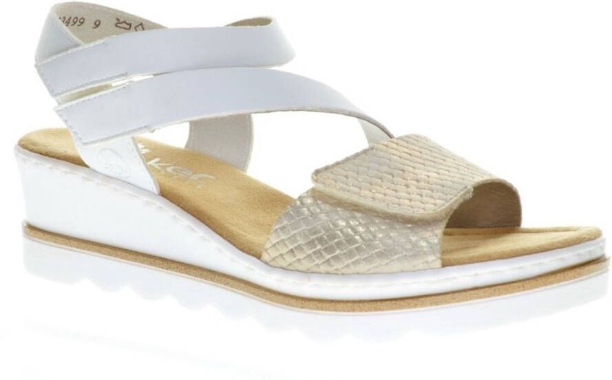Rieker Sandalen Wit Verstelbaar