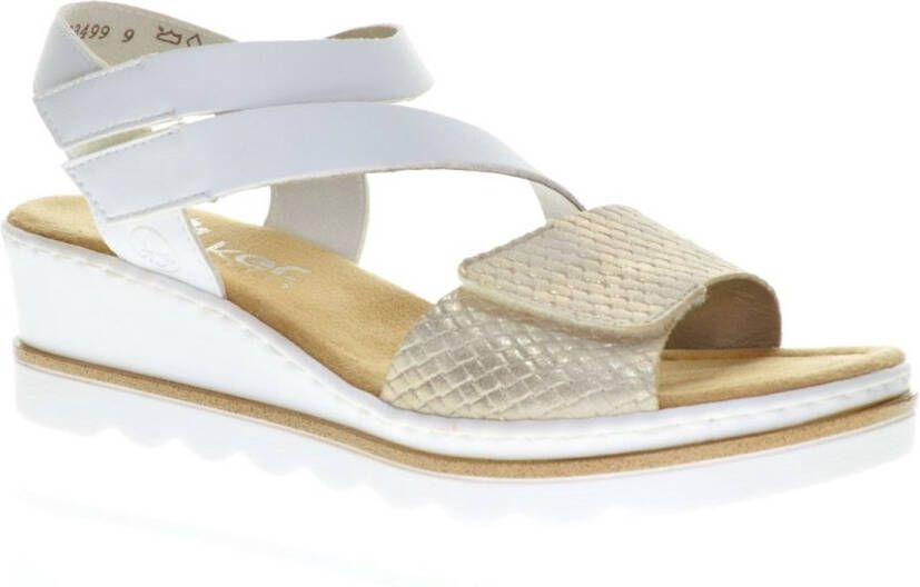 Rieker Sandalen Wit Verstelbaar