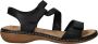 Rieker Comfortabele Zwarte Sandaal met Klittenbandsluiting Black - Thumbnail 1
