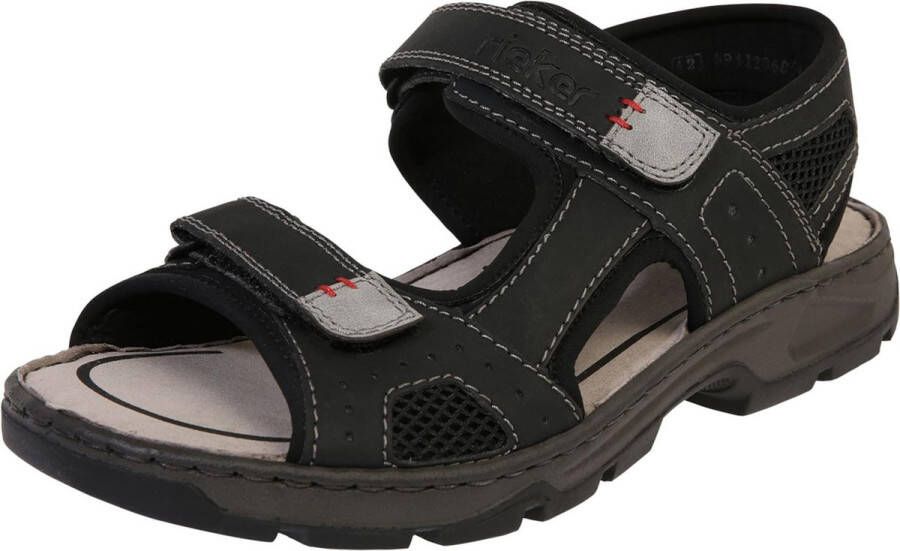 Rieker Flat Sandals Zwart Heren
