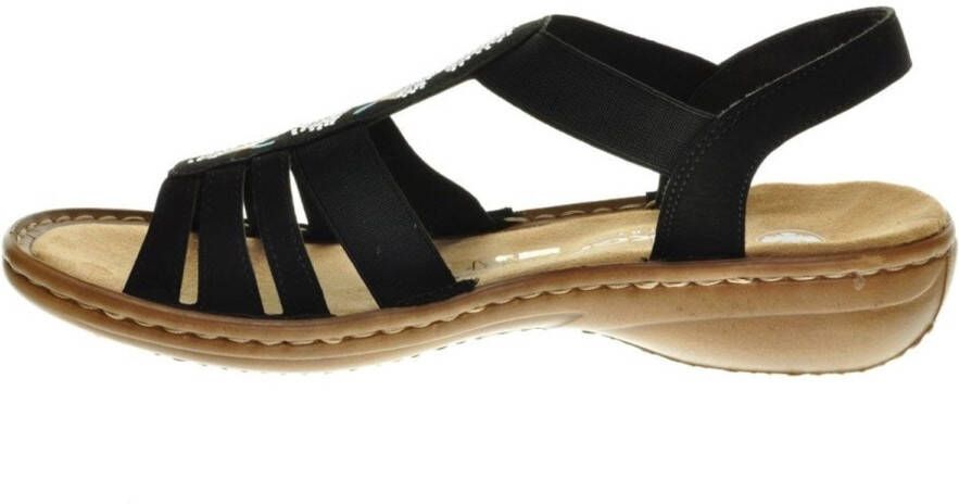 Rieker Sandalen Zwart Klassiek