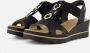 Rieker Elegante Comfortabele Sandalette Bruin Gesp Multicolor - Thumbnail 11