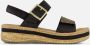 Rieker Sandalen zwart Synthetisch Dames - Thumbnail 1