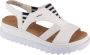 Rieker Witte Casual Open Platte Sandalen White Dames - Thumbnail 1