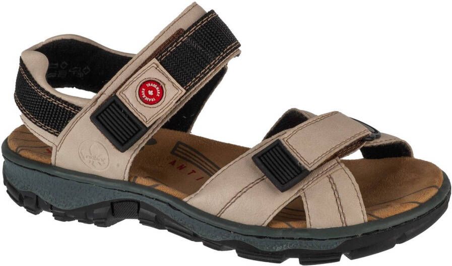 Rieker Sandalen zomerschoen outdoorschoen sleehak in trekkinglook