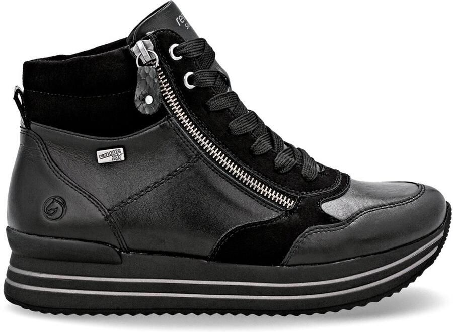 Remonte Sneakerboots Veterboots plateaulaarzen enkellaarsjes waterafstotend TEX-membraan