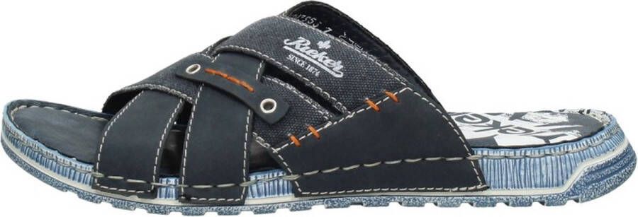 Rieker Slipper 21999-14 Blauw Denim