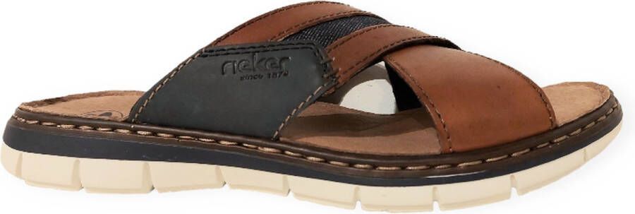 Rieker Slipper 25186-24 Bruin Combi