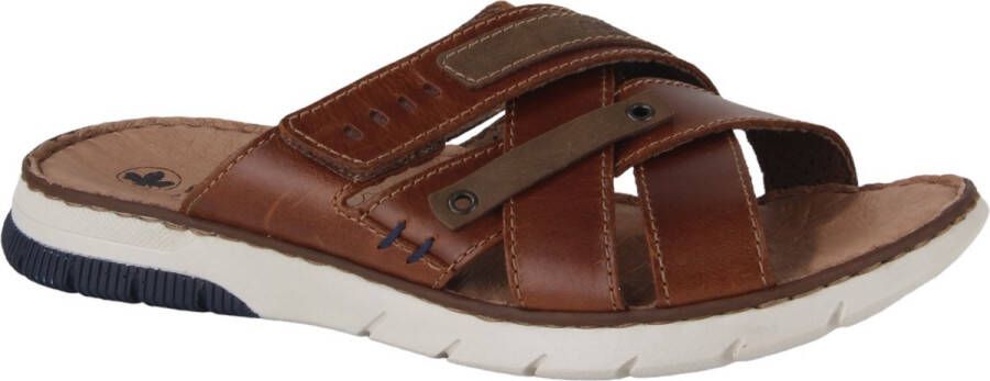 Rieker Slippers zomerschoen slippers badschoen met contrastkleurige raamstiksels - Foto 10