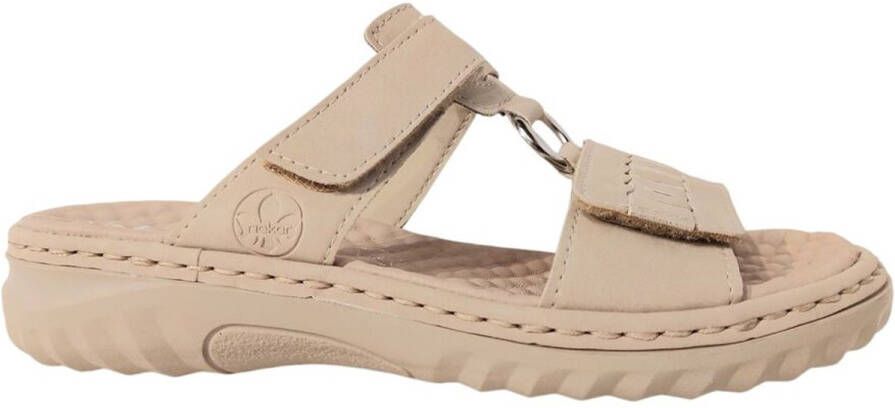 Rieker Slippers zomerschoen strandschoen met verstelbare klittenbandsluitingen
