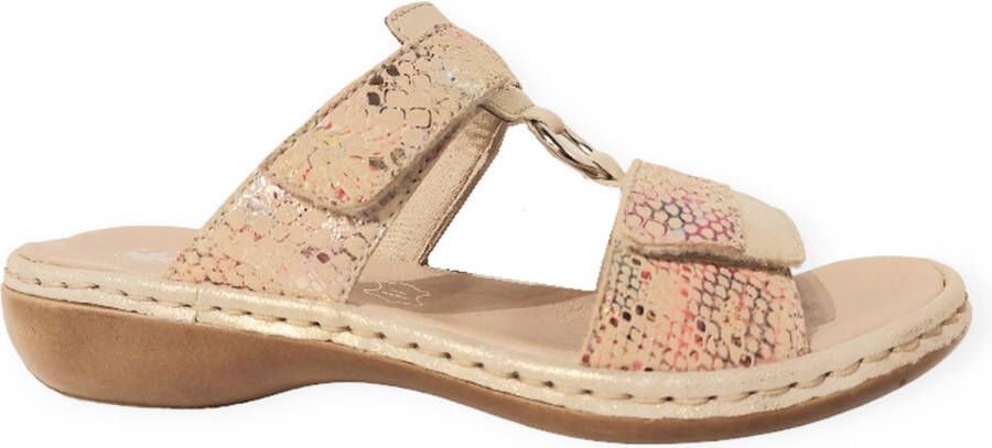 Rieker -Dames multicolor slippers & muiltjes