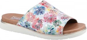Rieker Slippers met veelkleurige bloemenprint