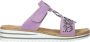 Rieker Lila Juweel Slipper voor Dames Purple Dames - Thumbnail 1