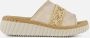 Rieker Slippers beige Textiel Dames - Thumbnail 1