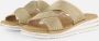 Rieker -Dames goud slippers & muiltjes - Thumbnail 1