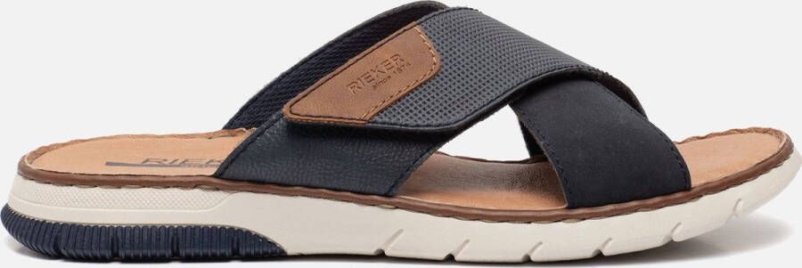 Rieker Slippers blauw Synthetisch