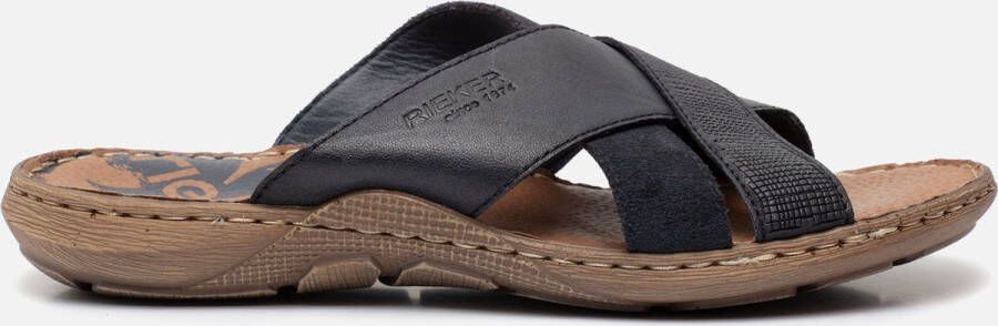 Rieker Slipper 22088-14 Blauw Zacht voetbed - Foto 2
