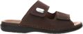 Rieker Slippers Klittenbandschoen sandaal zomerschoen met praktische klittenbandsluiting - Bruin