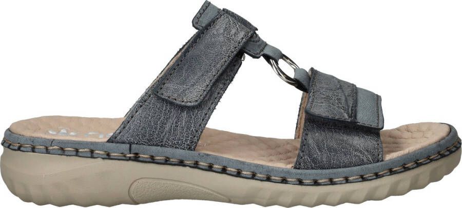 Rieker Slippers Dames Blauw