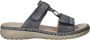 Rieker Slippers Dames Blauw - Thumbnail 1
