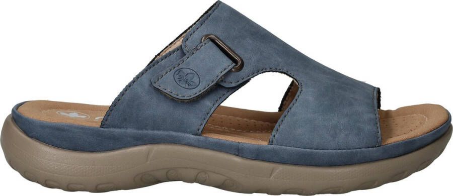 Rieker Slippers Dames Blauw