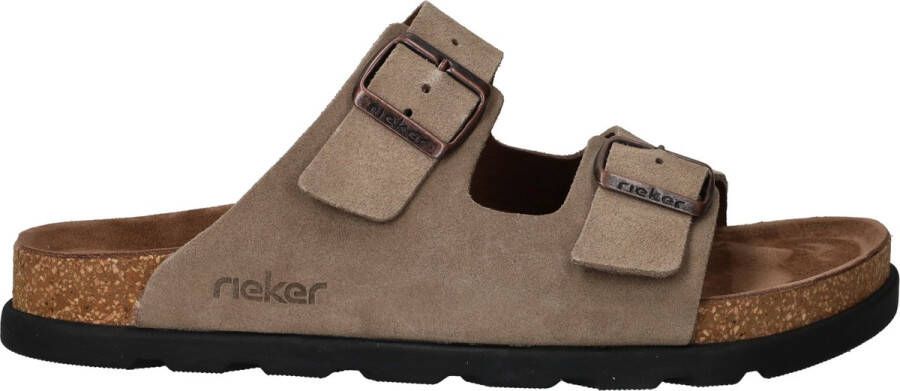 Rieker Slippers Heren Taupe