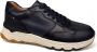 Rieker Blauwe Leren Sneaker Heren Revolution Black Heren - Thumbnail 1