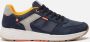 Rieker Blauwe Casual Platte Sneakers voor Heren Blauw Heren - Thumbnail 1