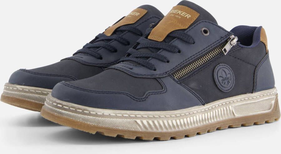 Rieker Sneakers Vrijetijdsschoen halfschoen veterschoen met contrastafwerking