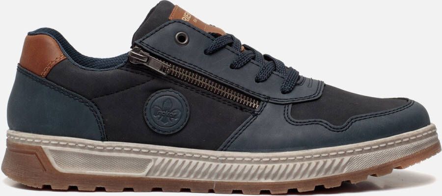 Rieker Sneakers Vrijetijdsschoen halfschoen veterschoen met contrastafwerking