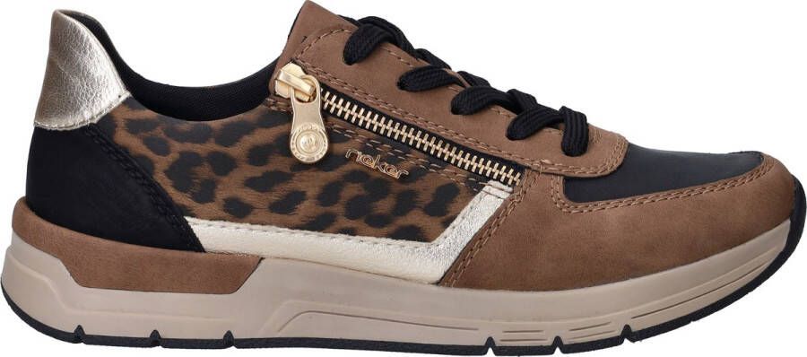 Rieker Sneakers vrijetijdsschoen veterschoen halfschoen met modieuze accenten