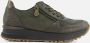 Rieker Donkergroene Leren Sneaker Groen Heren - Thumbnail 2
