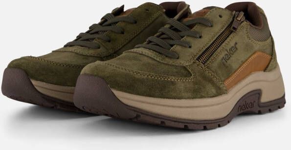 Rieker Sneakers groen Suede