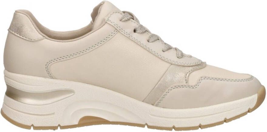Rieker Beige Sneaker met Gewatteerde Enkelsteun Beige Dames