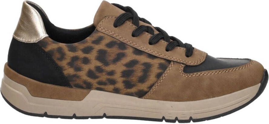 Rieker Sneakers vrijetijdsschoen veterschoen halfschoen met modieuze accenten