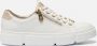 Rieker Plateausneakers met goudkleurige details vrijetijdsschoen lage schoen veterschoen - Thumbnail 1