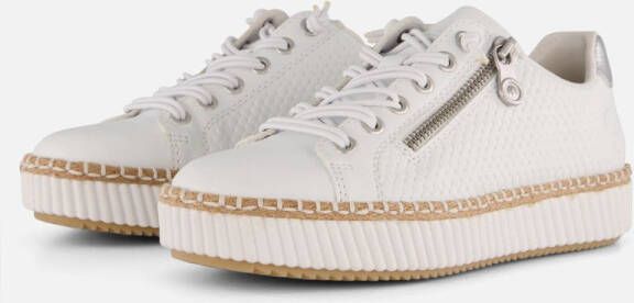 Rieker Sneakers met modieuze siernaad vrijetijdsschoen lage schoen veterschoen