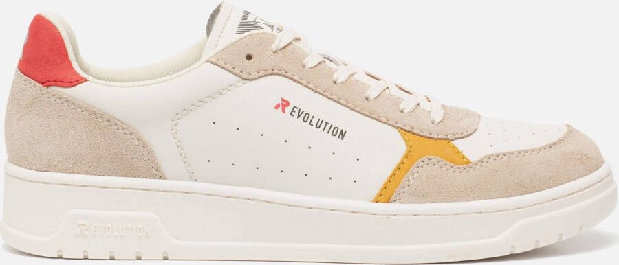 Rieker Sportieve Heren Veterschoenen in Wit en Zwart