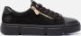 Rieker Basic Zwarte Sneaker met Leren Bovenwerk en Rits Zwart Dames - Thumbnail 1