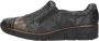 Rieker Blauwe Slip-On met Cognac Details Black Dames - Thumbnail 1