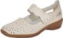 Rieker -Dames off-white-crÈme-ivoorkleur ballerina's & mocassins - Thumbnail 1