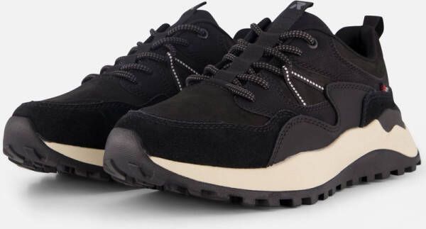 Rieker Tex Sneakers zwart Textiel