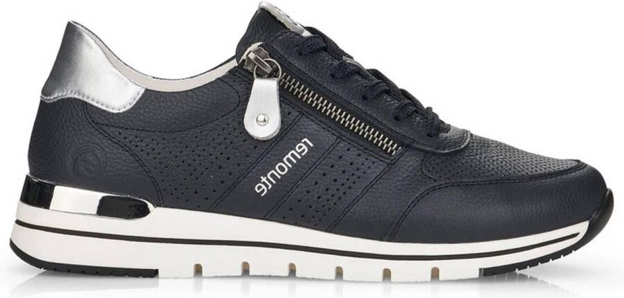 Remonte Sneakers met sleehak met gepolsterde voetbed vrijetijdsschoen lage schoen veterschoen