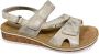 Rieker V3666-60 Aleria Beige Gold weite E)-sandaal -sandalen - Thumbnail 1