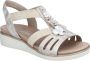 Rieker Metallic Gouden Bloemensandaal Multicolor Dames - Thumbnail 7