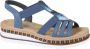 Rieker V7909-12 dames sandalen sportief blauw - Thumbnail 1