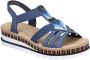 Rieker V7909-12 dames sandalen sportief blauw - Thumbnail 1