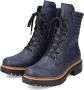 Rieker Veterboot 72600 14 Blauw Warm Gevoerd - Thumbnail 1